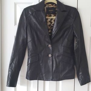 Laundry Leather Blazer